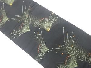 松葉模様織り出し　袋帯